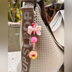 Doughnut and Bow keychain